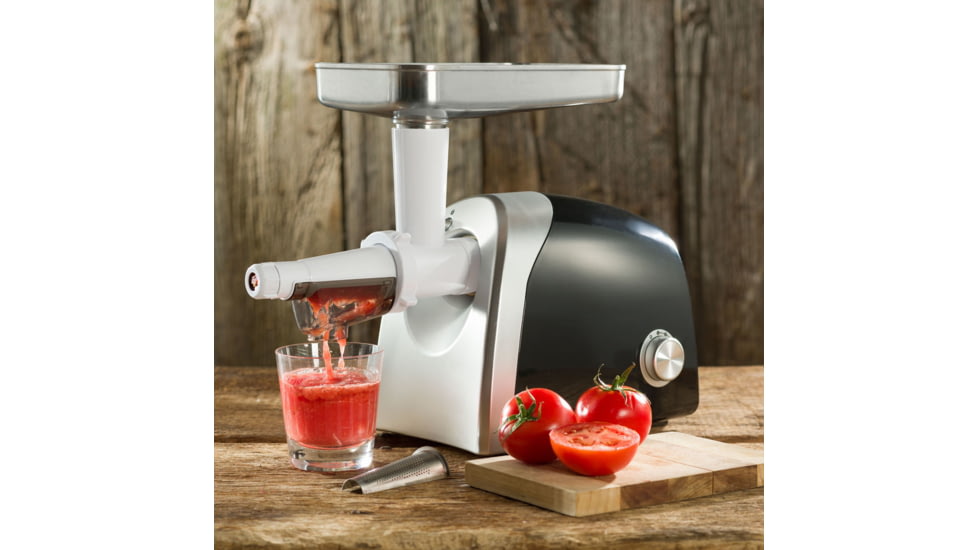LEM Products Juicer/Strainer Grinder Attachment, White/Stainless, 1187