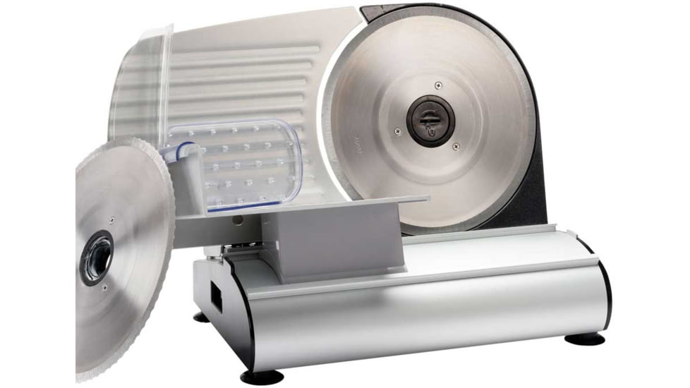 LEM Products Mighty Bite 8.5in Belt Driven Meat Slicer, Aluminum Frame, Stainless Blades, 1240