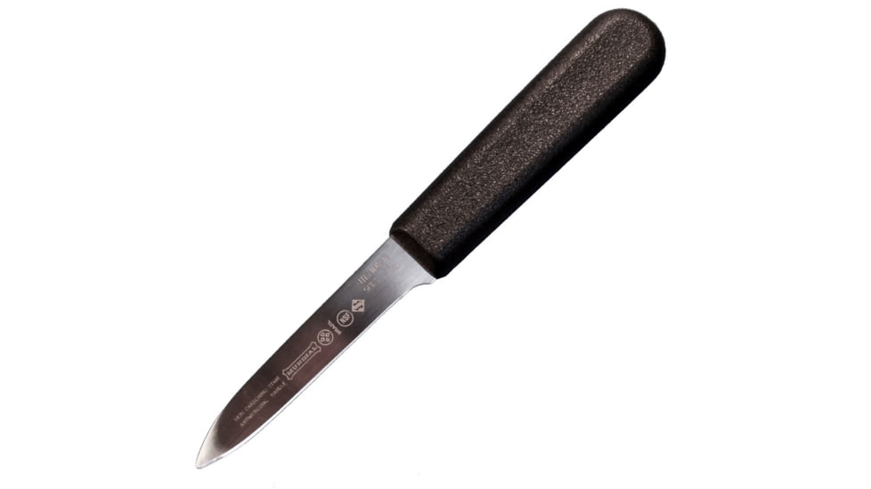 LEM Products Mundial 3in Paring Knife, High-Carbon Stain Free Steel Blade, Polypropylene Black Handle, 98
