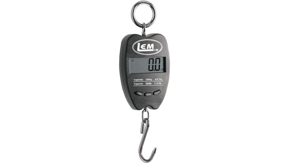 LEM Products Scale, 660Lb Digital Hanging, 6in L x 3-3/4in W x 1-1/2in H, 1658