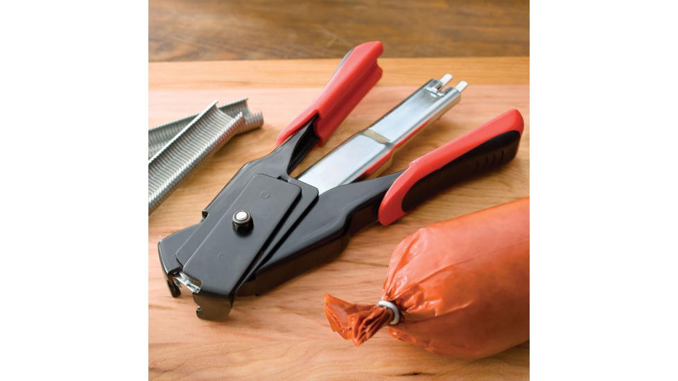 LEM Products Spring Loaded Hog Ring Pliers, Black/Red, 816