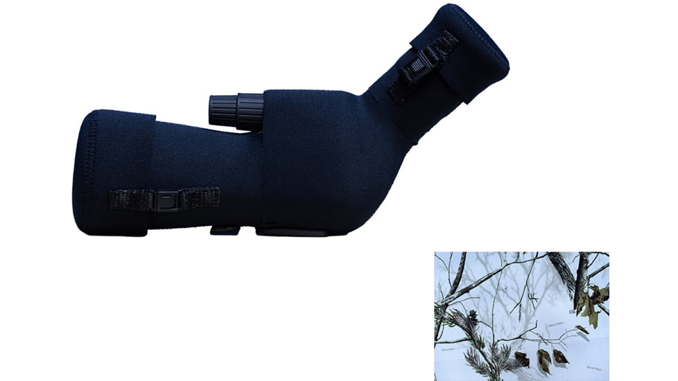 LensCoat Kowa TSN-553 55mm Prominar Pure Fluorite Angled Spotting Scope w/ 15-45x, Realtree Snow, sskw553SN