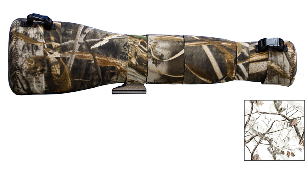LensCoat Vortex Razor 85 HD Straight Spotting Scope Cover, Snow, SSVO85sSN