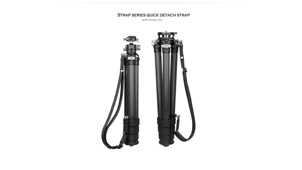 Leofoto 40LM Push Button Quick Detach Modular Tripod Strap, Black, Strap-40LM