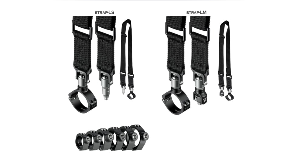 Leofoto 40LM Push Button Quick Detach Modular Tripod Strap, Black, Strap-40LM