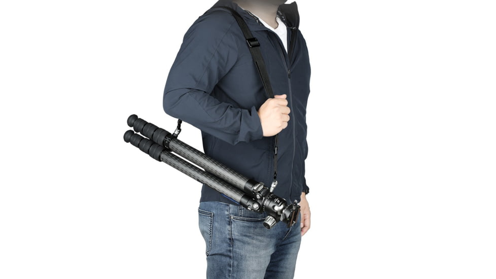 Leofoto 40LM Push Button Quick Detach Modular Tripod Strap, Black, Strap-40LM
