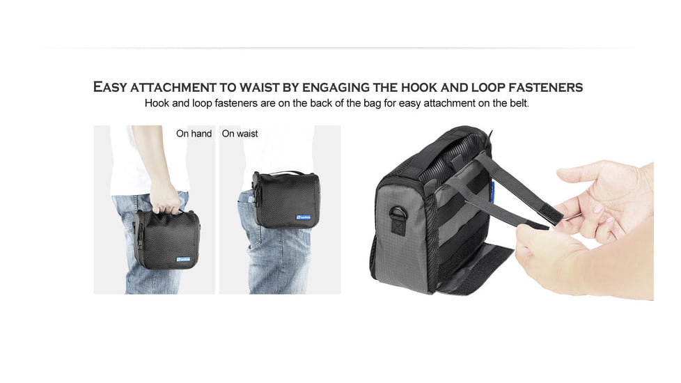Leofoto AC-2 Multi-functional Camera Messenger Waterproof Bag, Black, AC-2
