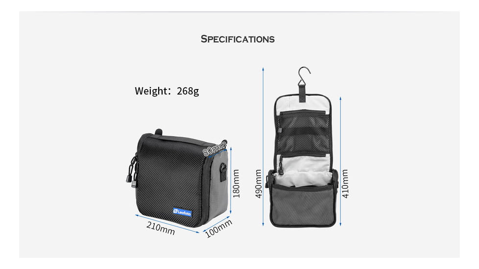 Leofoto AC-2 Multi-functional Camera Messenger Waterproof Bag, Black, AC-2