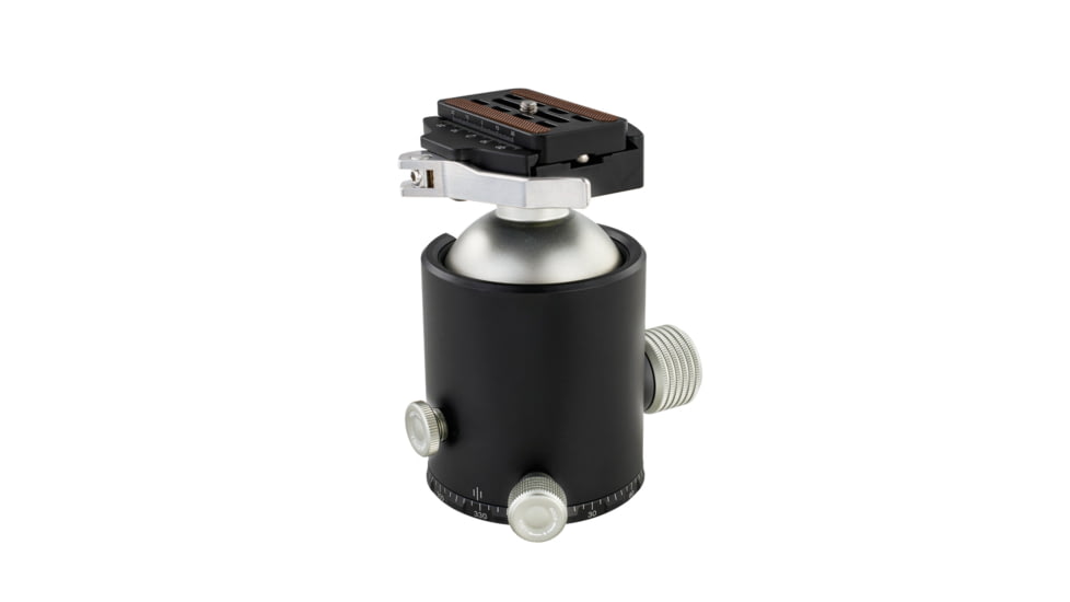 Leofoto HB-70LR 70mm Pro Heavy-Duty Ball Head w/Quick Release Plate, Black, HB-70LR