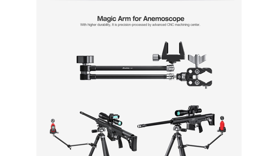 Leofoto Kestrel Weather Meter AM-7 Magic Arm/MC-60 Clamp/GMC-01 Clamp Set, Black, AM-7+MC-60+GMC-01