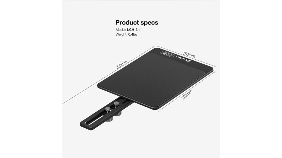 Leofoto LCH-3-1 Mouse Tray, Black, LCH-3-1