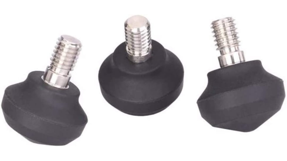 Leofoto LF/LS Rubber Feet for Tripods Set of 3 - LS-40, Black, LS-40