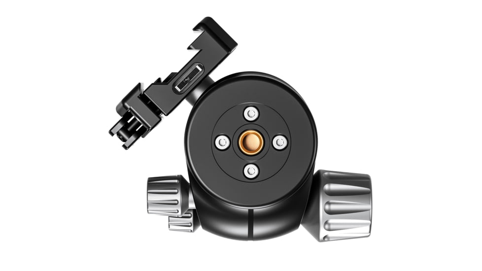 Leofoto LH-55LSC Lever-Release Hybrid Clamp Ball Head, Arca, Black, LH-55LSC