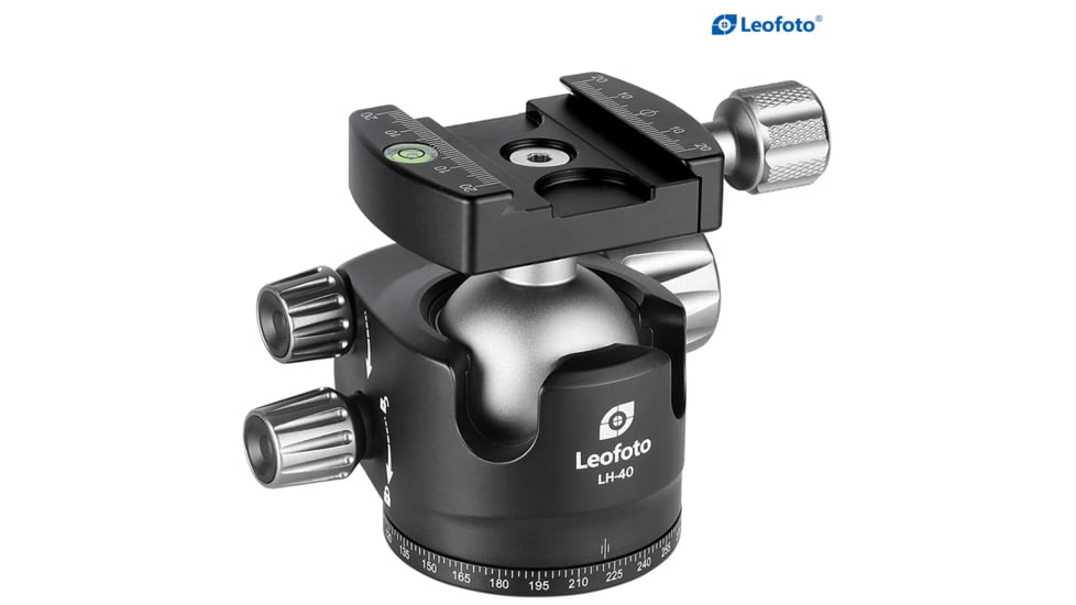 Leofoto LHC-50 50mm Screw-Knob Clamp w/QP-70N 70mm Plate Arca, Black, LHC-50