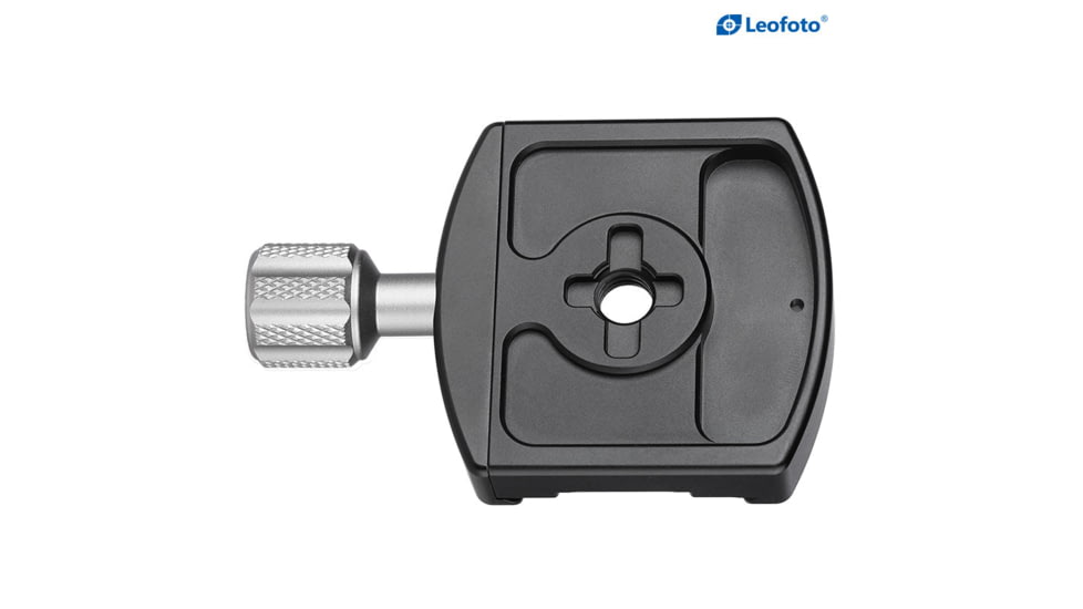 Leofoto LHC-60 60mm Screw-Knob Clamp w/QP-70N 70mm Plate Arca Compatible, Black, LHC-60