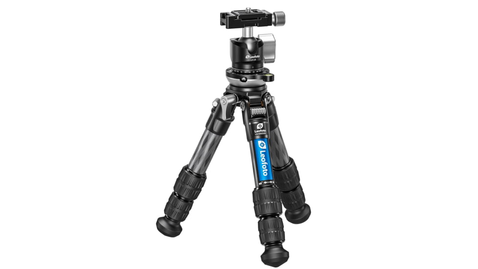 Leofoto LS-223CEX X Verison Table/Ground Mini Tripod w/ Integrated Leveling Base, Ballhead Set, Black, LS-223CEXX+LH-25