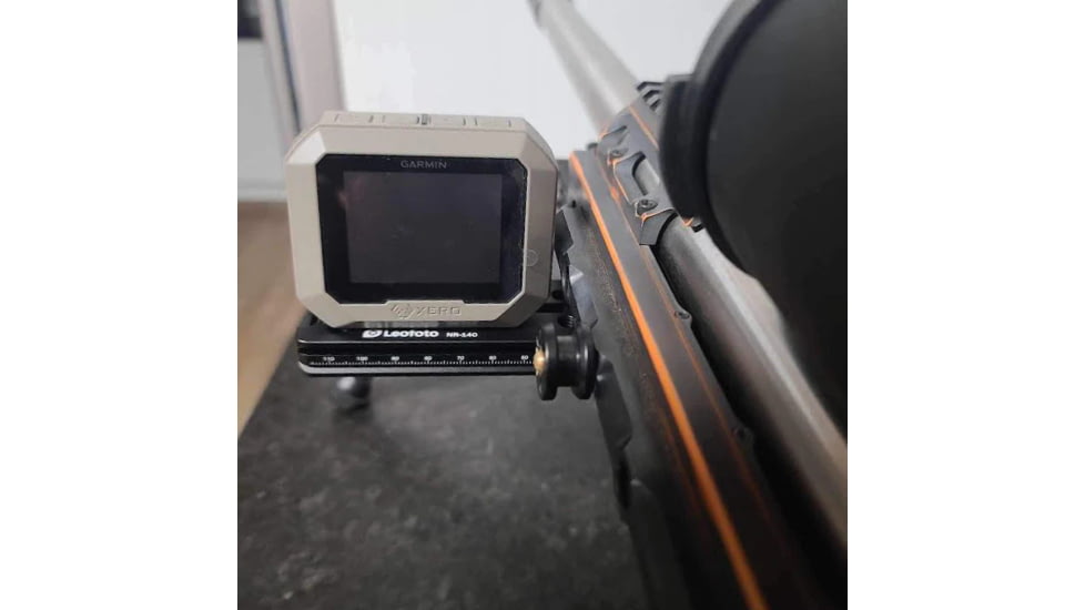 Leofoto NR-140 Rail w/ Clamp for Garmin XERO C1 Chronograph, Black, NR-140