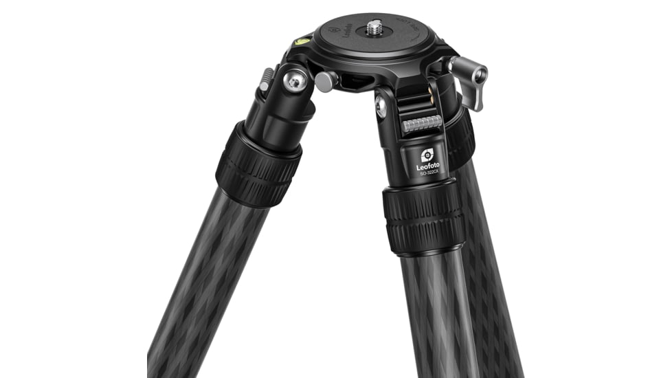 Leofoto SO-322CX Inverted Outdoors Series Carbon Fiber Tripod w/ 75mm Bowl/Platform, Black, SO-322CX
