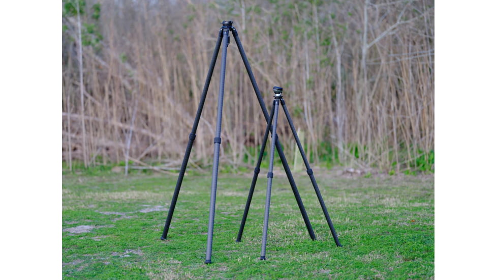 Leofoto SO-362CX Short Inverted Outdoors Series Carbon Fiber Tripod w/ 75mm Bowl/Platform, Black, SO-362CMX