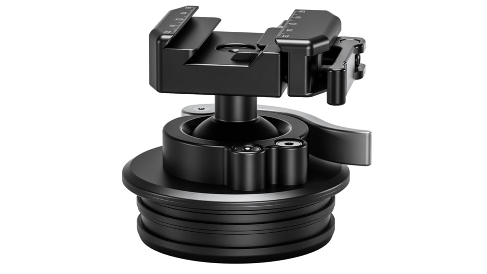 Leofoto STB-75 Rapid Lever-Lock Outdoors Ball Head w/ Integrated 75mm Bowl Adapter, Black, STB-75X