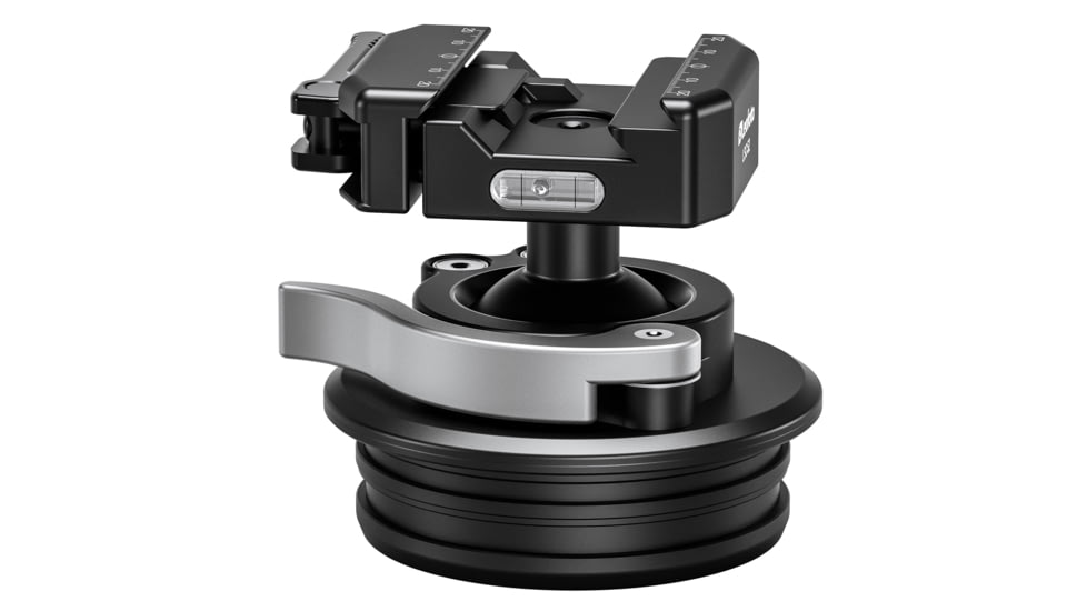 Leofoto STB-75 Rapid Lever-Lock Outdoors Ball Head w/ Integrated 75mm Bowl Adapter, Black, STB-75X