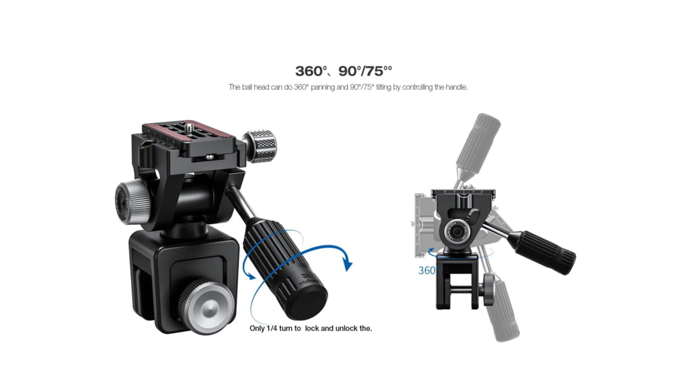 Leofoto WN-01/SW-02 Car Window Clamp Kit, Windows Mounting Head for Binoculars/ Lens and Camera, Black, WN-01+SW-02