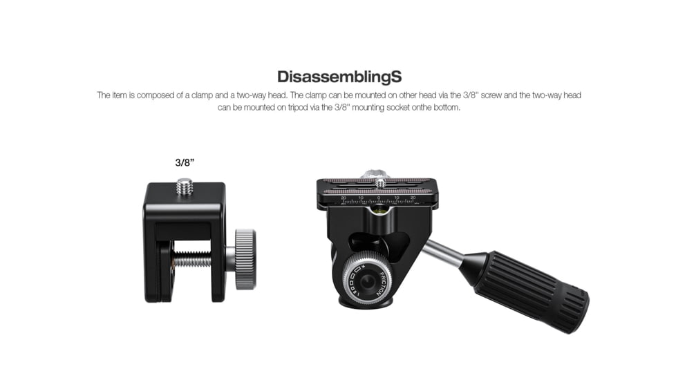 Leofoto WN-01/SW-02 Car Window Clamp Kit, Windows Mounting Head for Binoculars/ Lens and Camera, Black, WN-01+SW-02