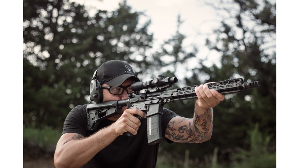 Leupold Mark AR MOD 1 1.5-4x20mm P5 Dial Rifle Scope, Matte Black, Duplex Reticle 115388