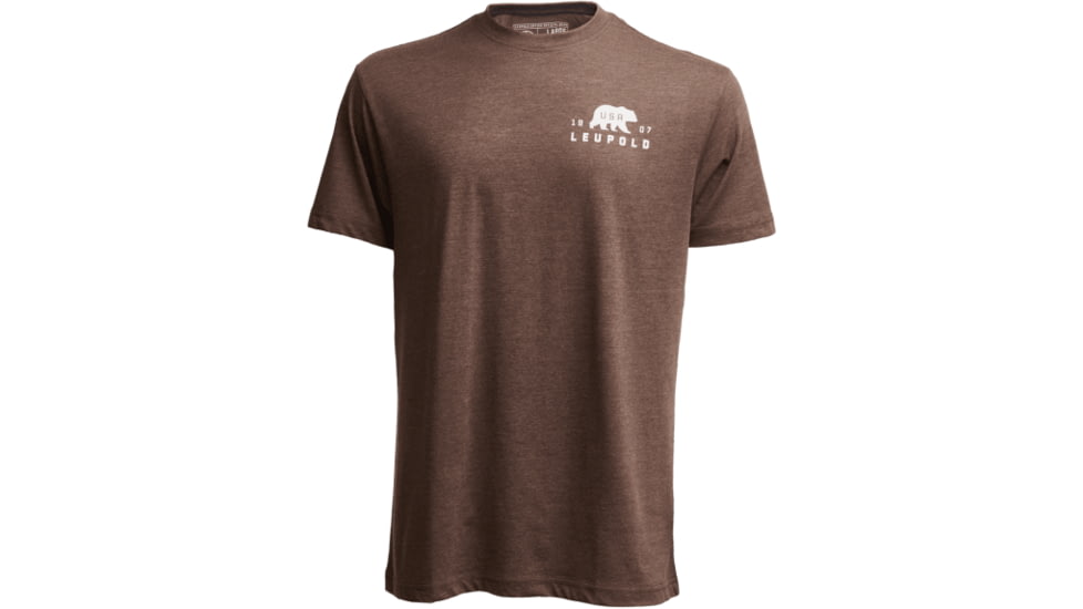 Leupold Bear Badge Graphic T-Shirt, Large, Espresso, 186479