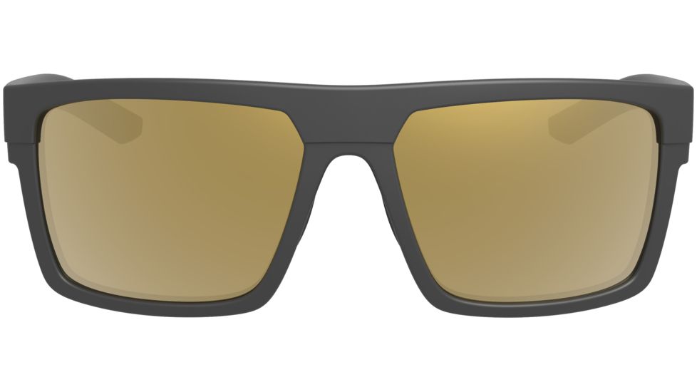 Leupold Becnara Sunglasses, Matte Black Frame, Square Bronze Mirror Lens, Polarized, Regular-Wide, 179103