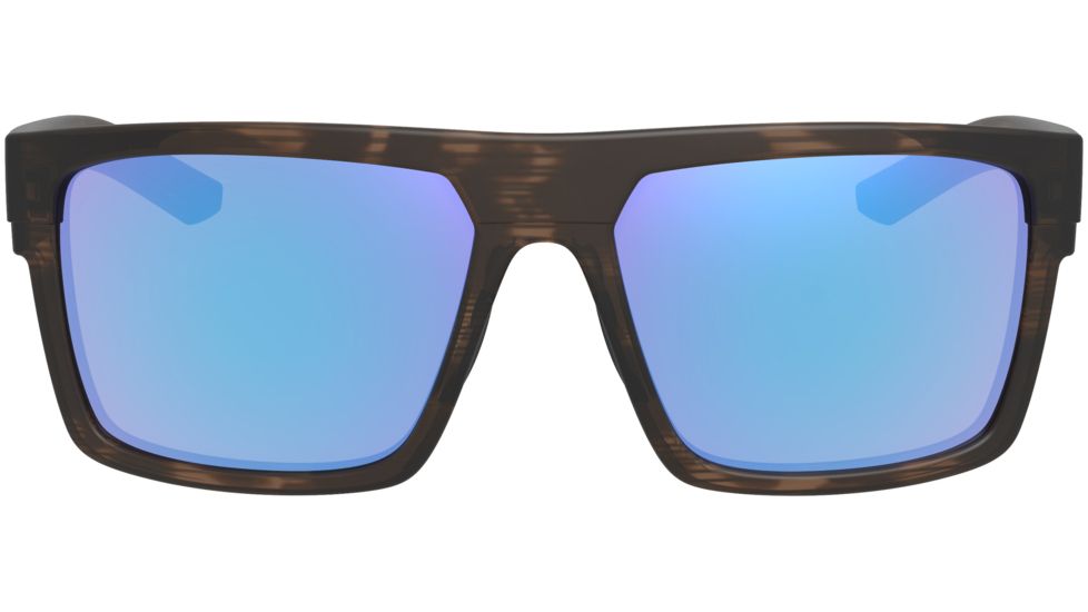 Leupold Becnara Sunglasses, Matte Tortoise Frame, Square Blue Mirror Lens, Polarized, Regular-Wide, 179632