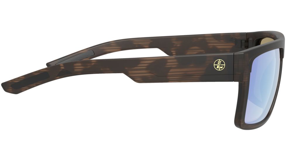 Leupold Becnara Sunglasses, Matte Tortoise Frame, Square Blue Mirror Lens, Polarized, Regular-Wide, 179632