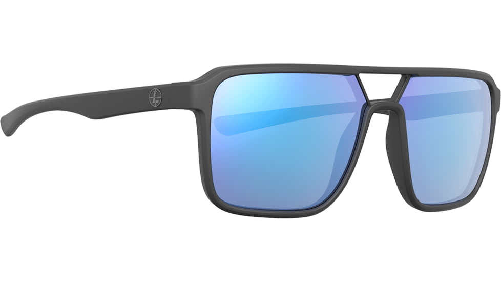Leupold Bridger Sunglasses, Dark Gray Frame, Blue Mirror Lens, 182674