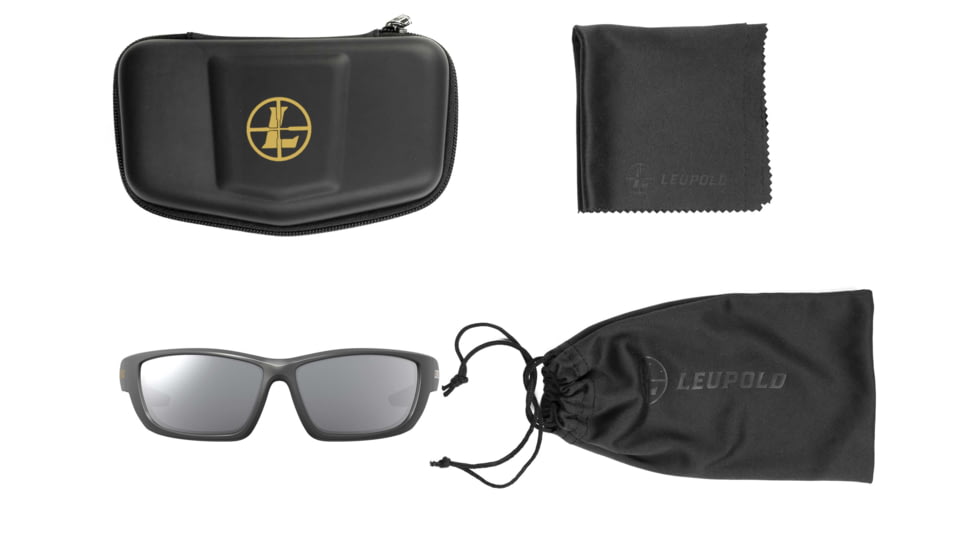 Leupold Cheyenne Performance Eyewear, Matte Black Frame, Shadow Gray Flash Lens, Universal, 181280