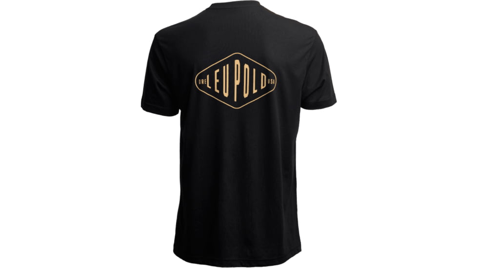 Leupold Diamond Badge Graphic T-Shirt, Large, Black, 186495