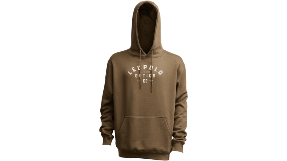Leupold Distressed Badge Hoodie, Large, Ash Green, 186554
