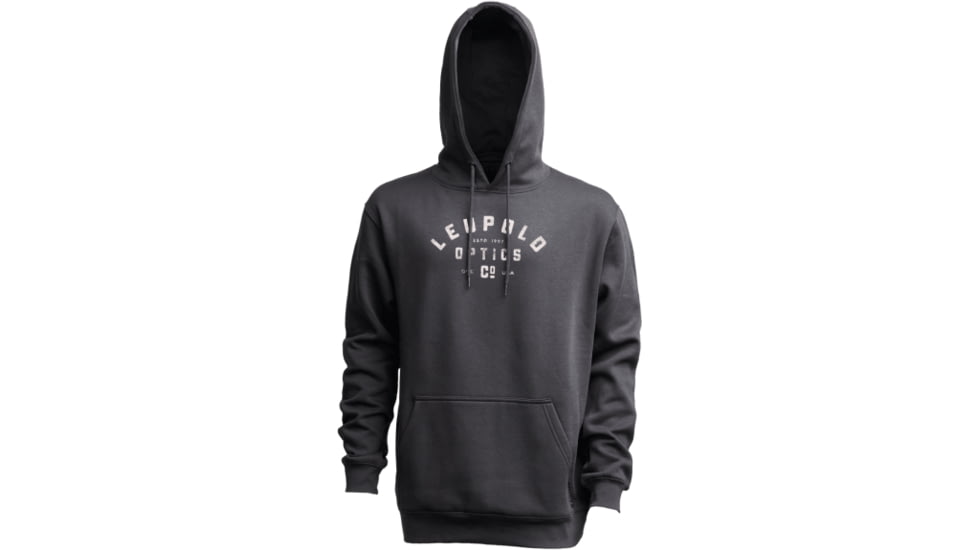 Leupold Distressed Badge Hoodie, 2XL, Gunmetal, 186550