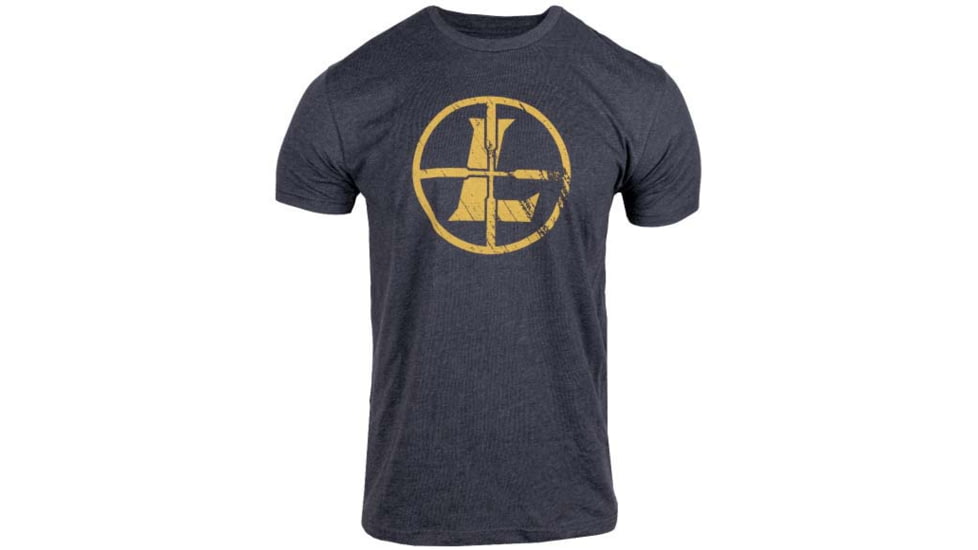 Leupold Distressed Reticle T-Shirt - Men's, Medium, Charcoal Heather, 182918