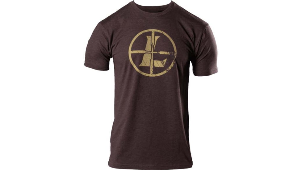 Leupold Distressed Reticle Tee - Men's, Espresso Heather, M, 181848