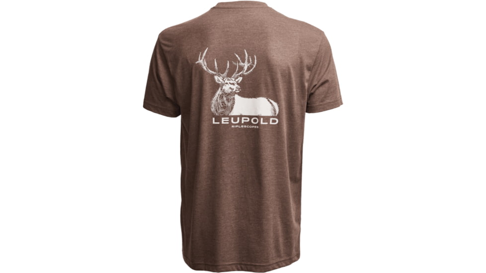 Leupold Elk Graphic T-Shirt, Large, Espresso, 186515