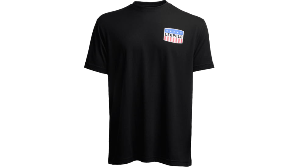 Leupold Flag Badge Graphic T-Shirt, Large, Black, 186471