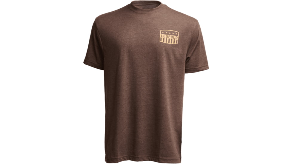 Leupold Flag Badge Graphic T-Shirt, Extra Large, Espresso, 186468