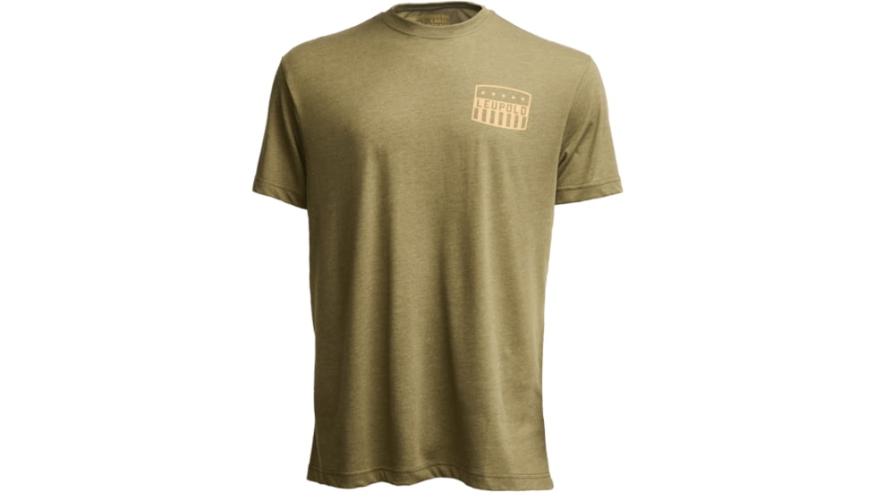 Leupold Flag Badge Graphic T-Shirt, Large, Light Olive, 186475