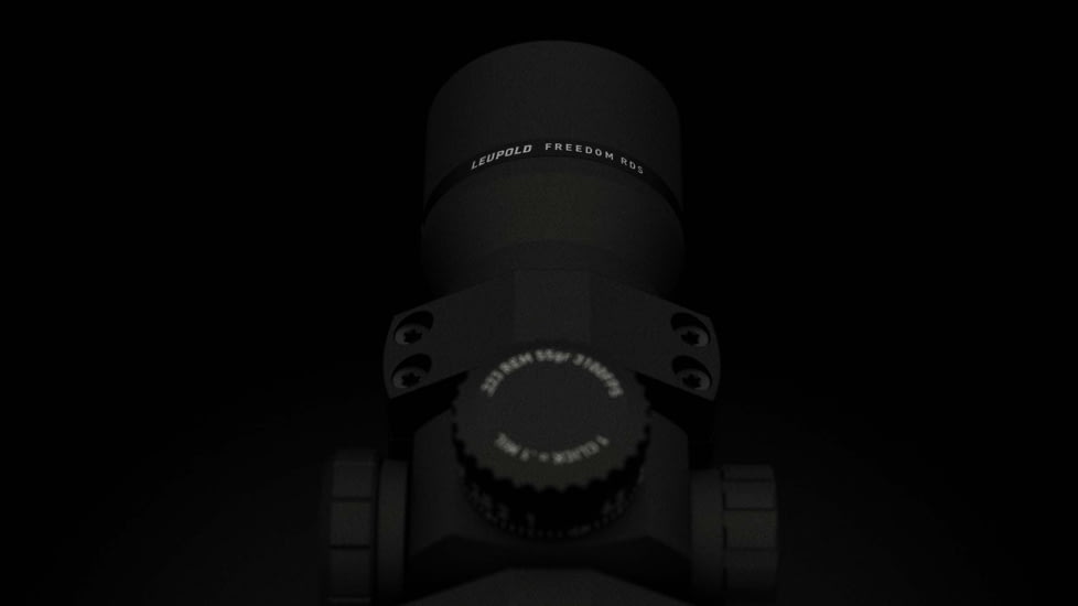 Leupold Freedom - RDS 1x34, 34mm Red Dot Sight, 223 BDC 1 MOA Dot Reticle, w/Mount, Black, 180093