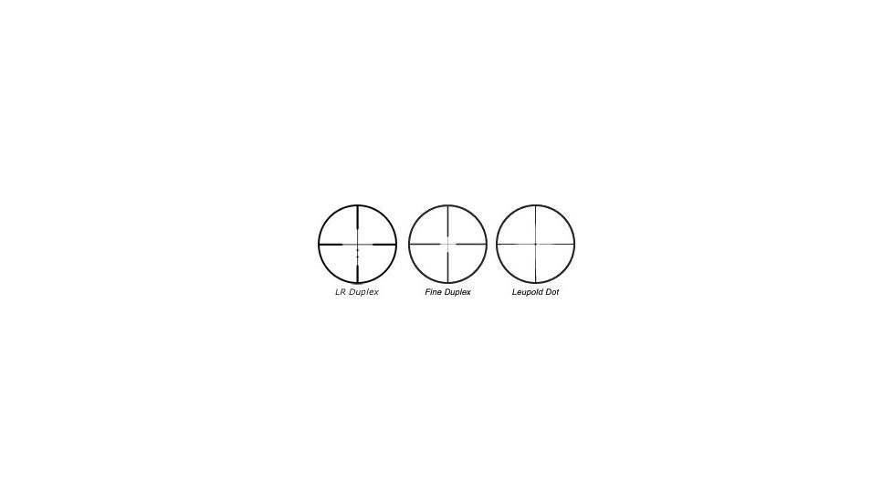 Available Reticles of Leupold FX-3 12x40 Rifle Scopes