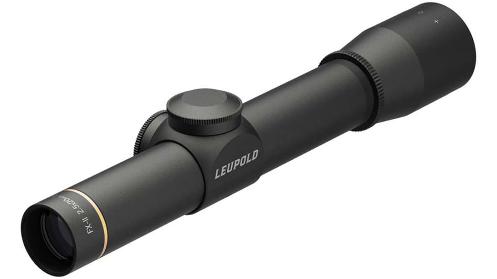 Leupold FX-II Ultralight 2.5x20mm Rifle Scope, 1 in Tube, Second Focal Plane, Black, Matte, Non-Illuminated Wide Duplex Reticle, MOA Adjustment, 58450