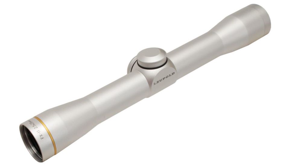 Leupold FX-II 2.5x28mm Scout Rifle Scope - Silver Finish, Duplex Reticle