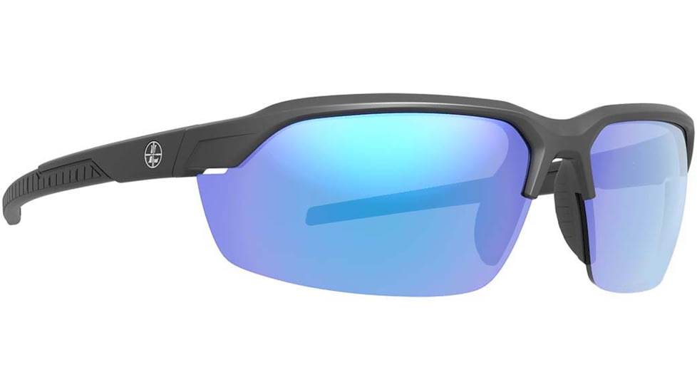 LEU 186754 TRACER MATTE BLACK BLUE MIRROR