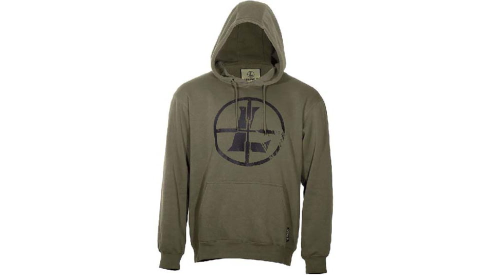 Leupold Distressed Reticle Hoodie - Men's, Ash Green, L, 185888