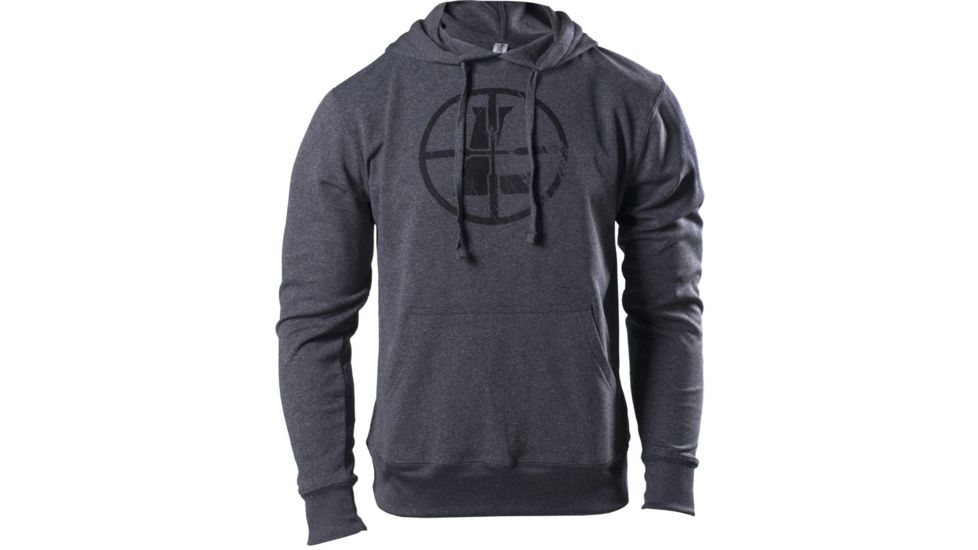 Leupold Distressed Reticle Hoodie - Men's, Gunmetal, XL, 177648